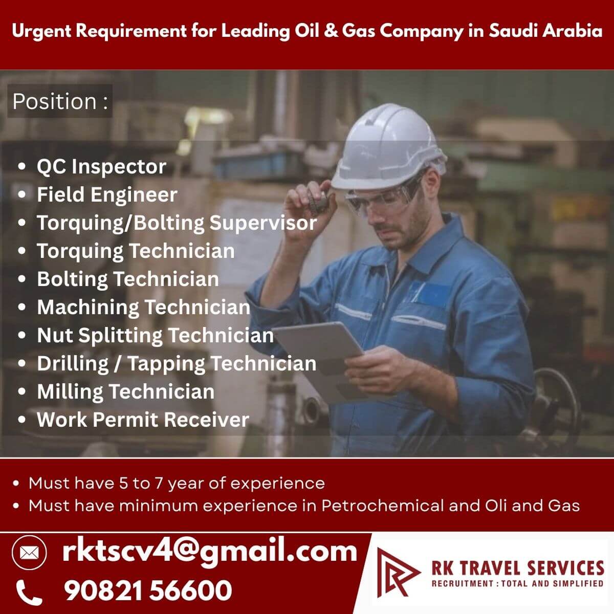 Saudi Arabia Oil & Gas Company Jobs 2025 – Apply Now
