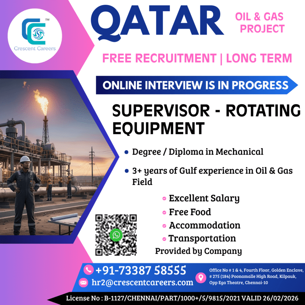Qatar Oil & Gas Supervisor Jobs 2025 – Apply Now 1 Qatar Oil & Gas Supervisor Jobs 2025 – Apply Now