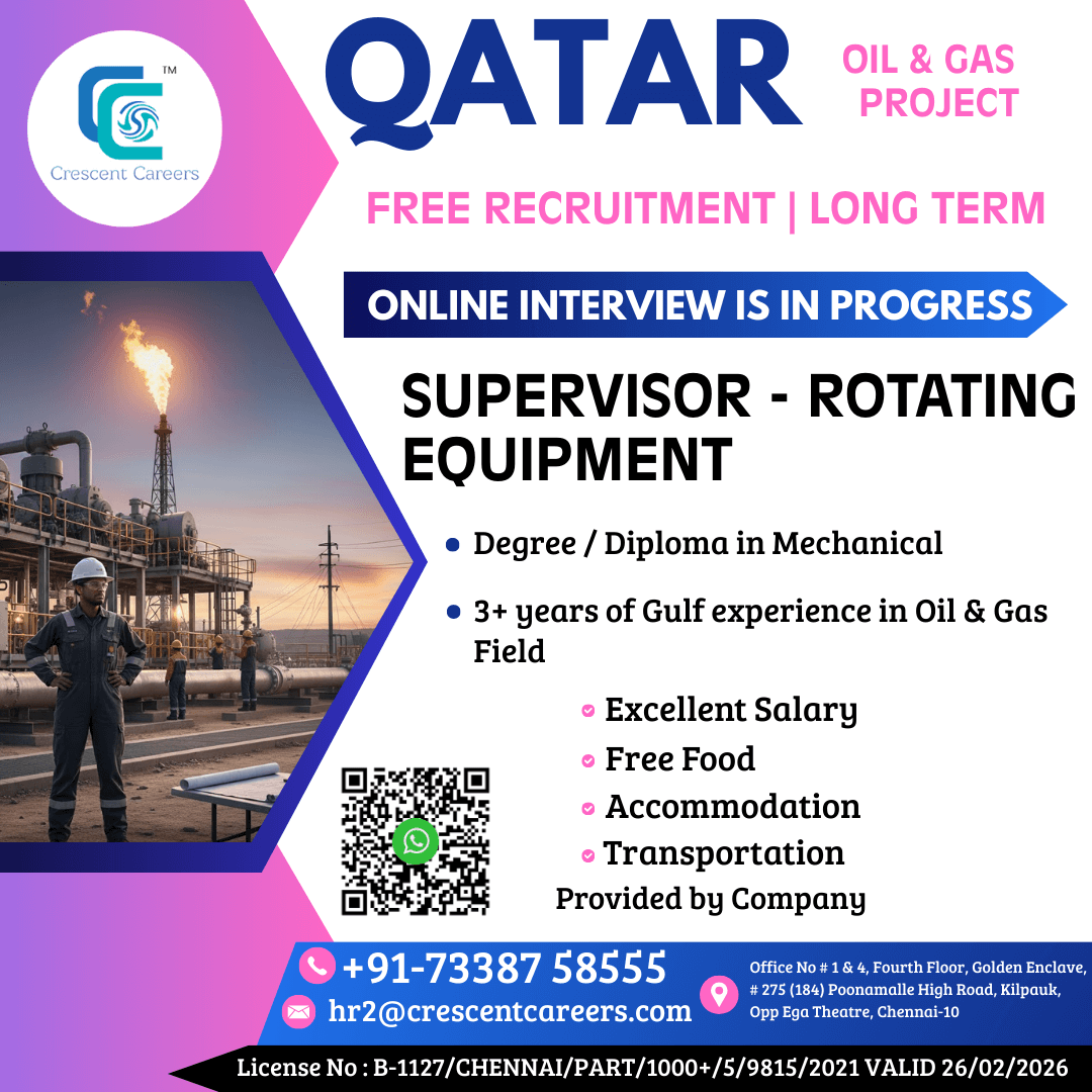 Qatar Oil & Gas Supervisor Jobs 2025 – Apply Now