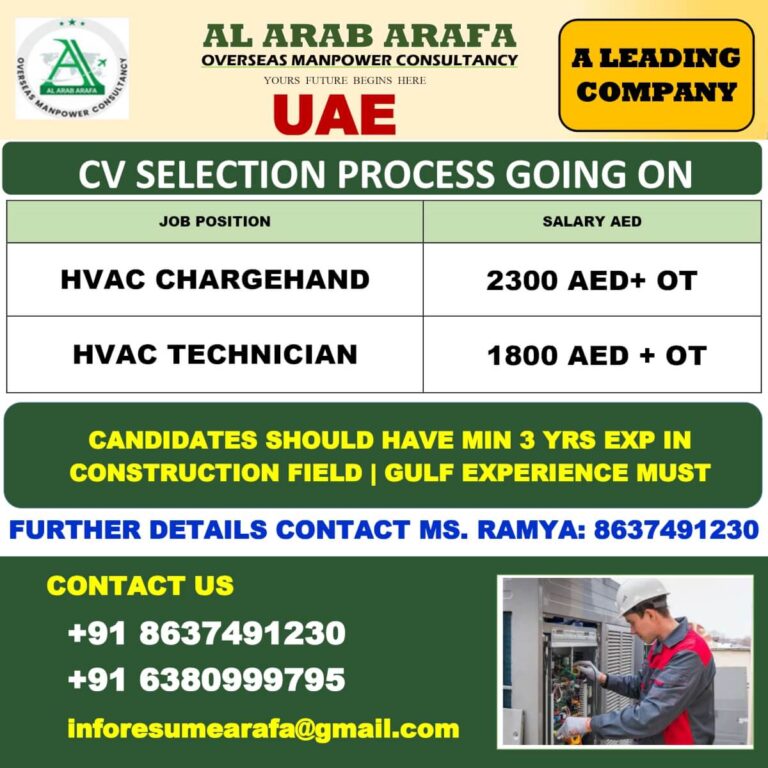 HVAC Technician Jobs in UAE – Latest Recruitment 2025