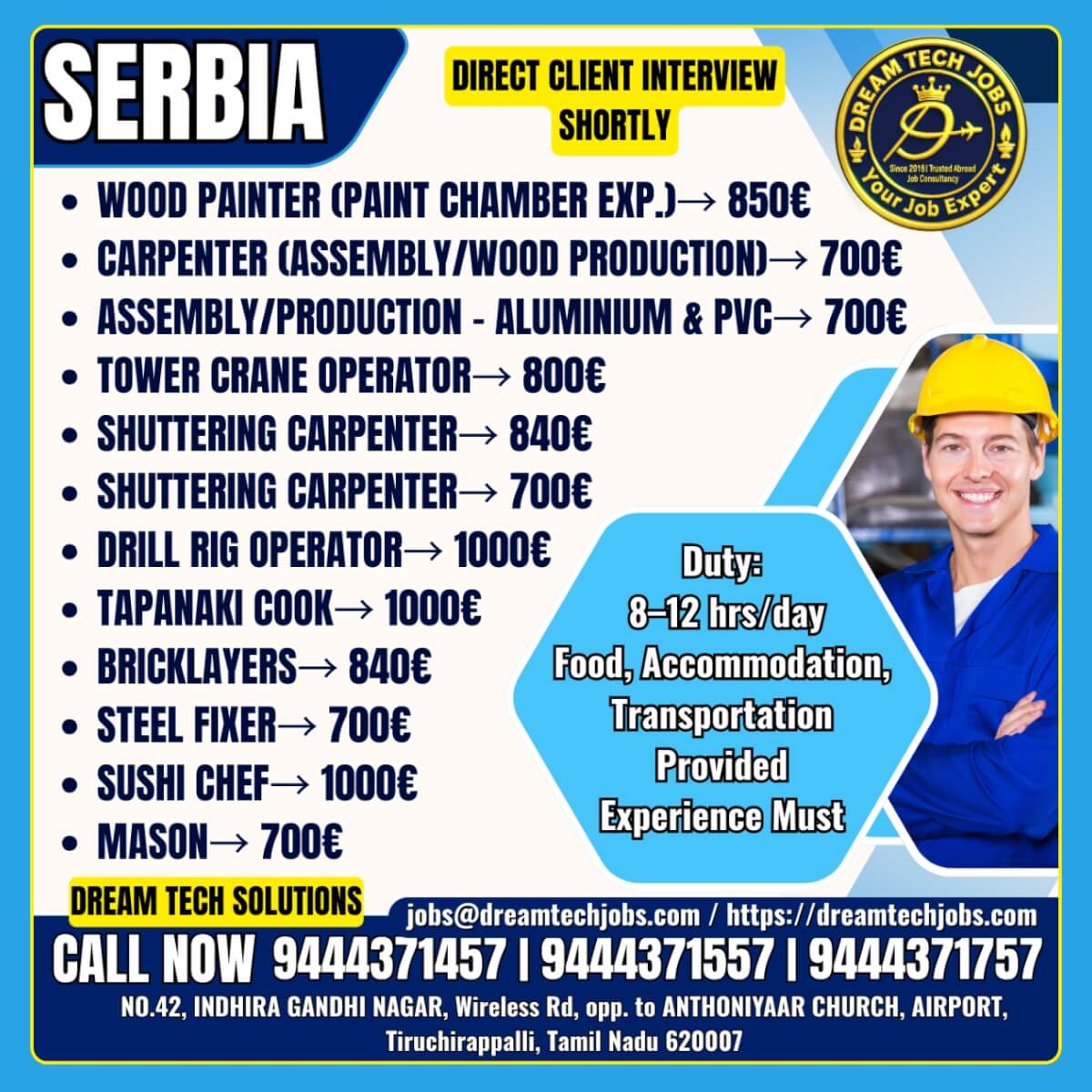Serbia Jobs 2025 – Latest Overseas Recruitment Opportunity