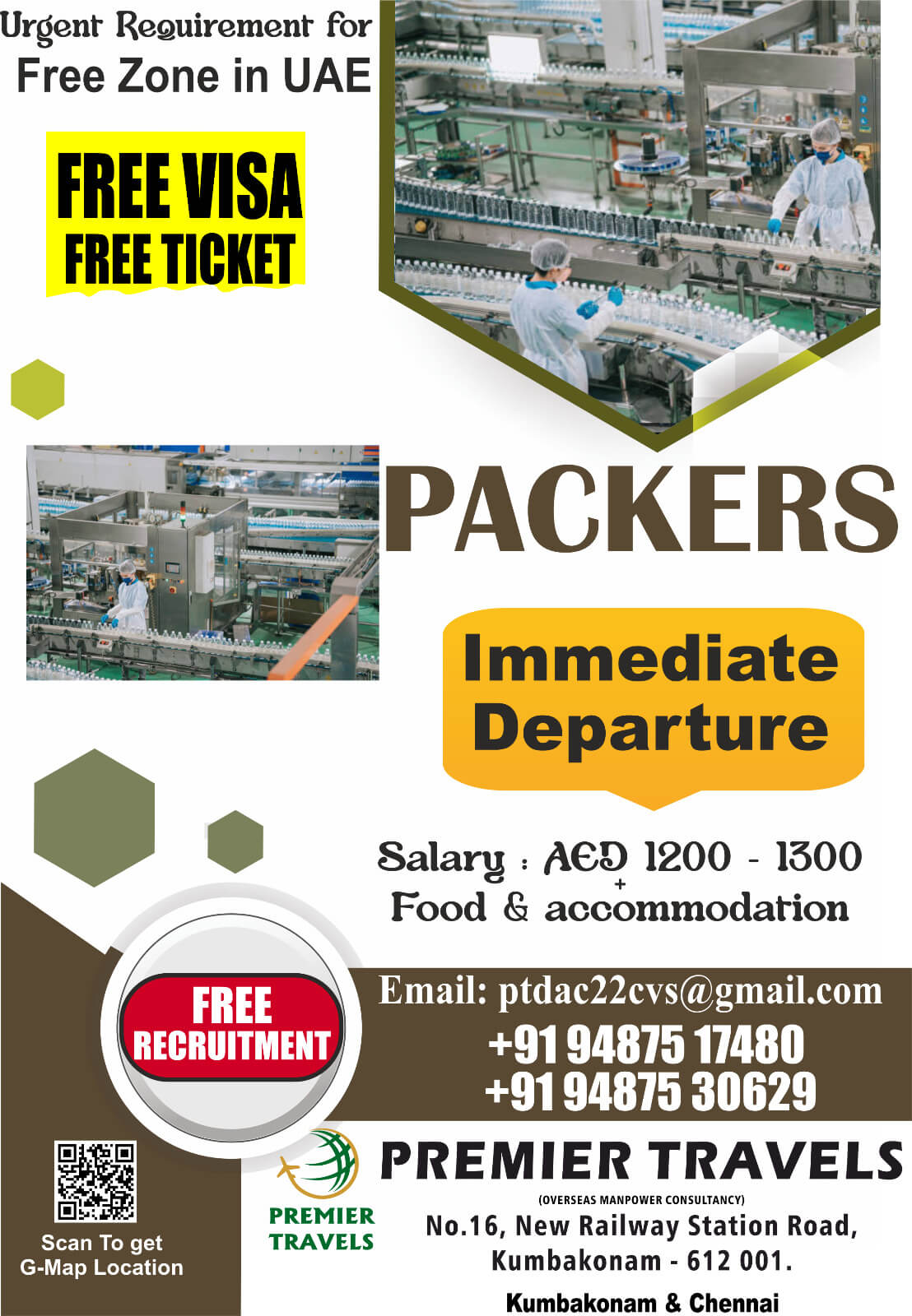 UAE Free Zone Packers Recruitment 2025