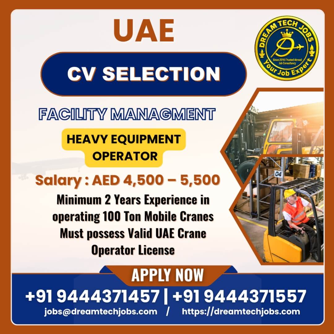UAE Heavy Equipment Operator Jobs 2025