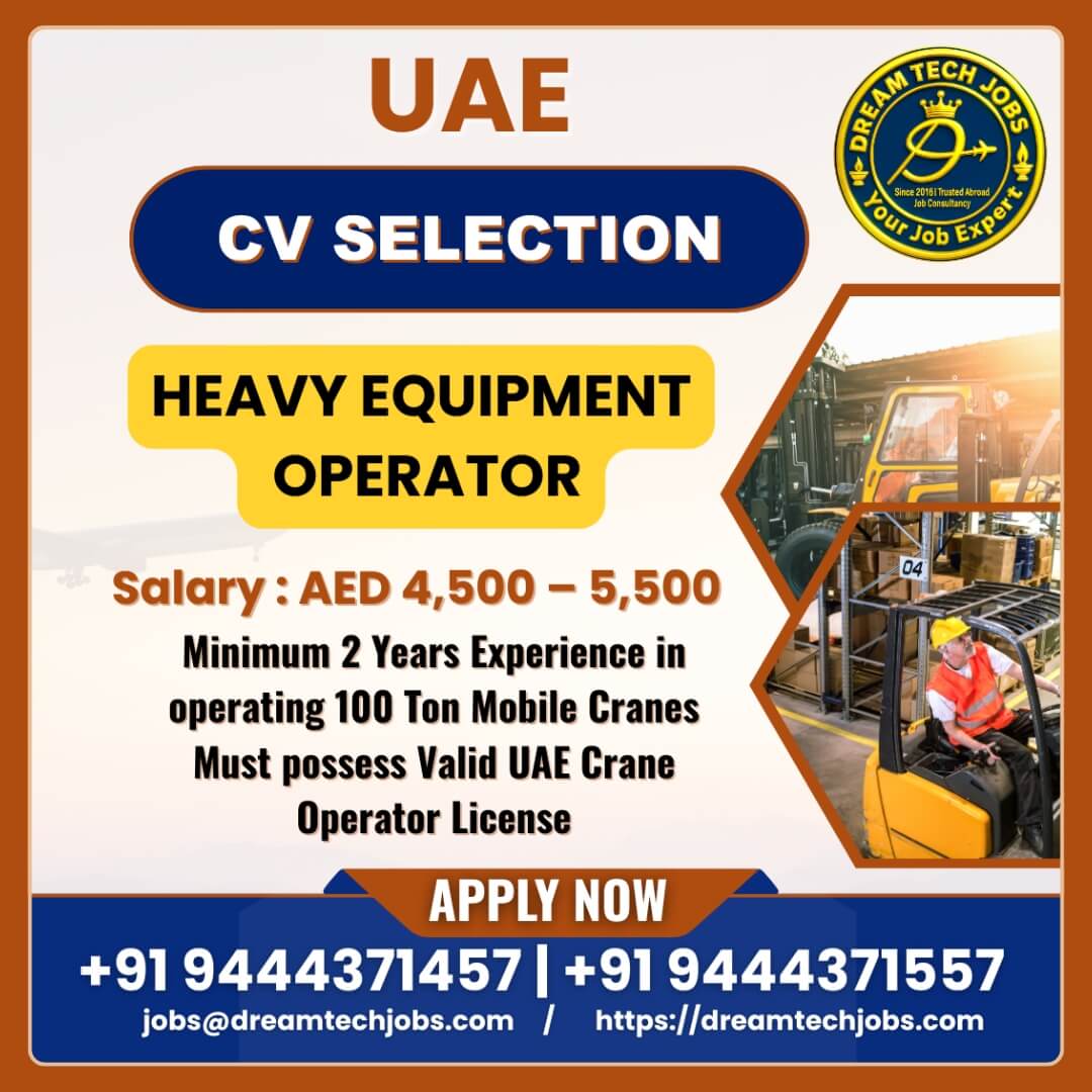 UAE Heavy Equipment Operator Jobs