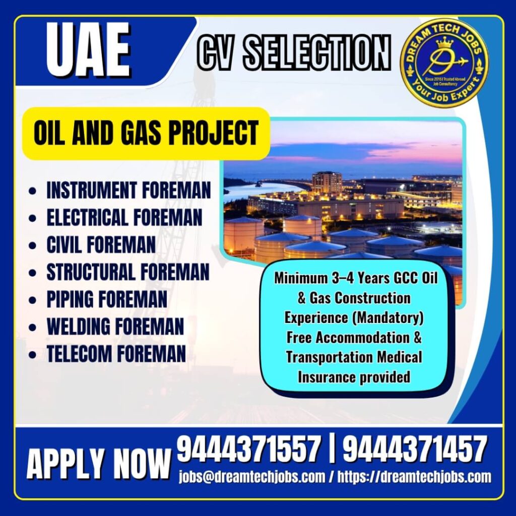 UAE Oil and Gas Project Jobs 2025