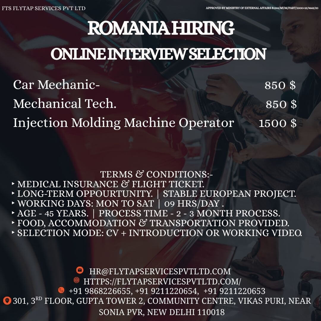 Romania Hiring 2026 – Latest Overseas Job Opportunity