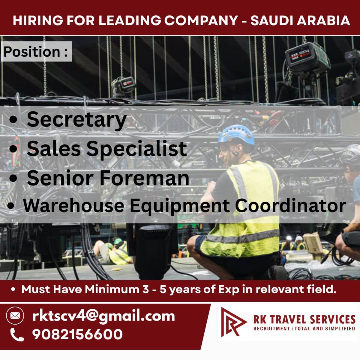 Saudi Arabia Jobs 2026 – Leading Company Hiring Multiple Positions