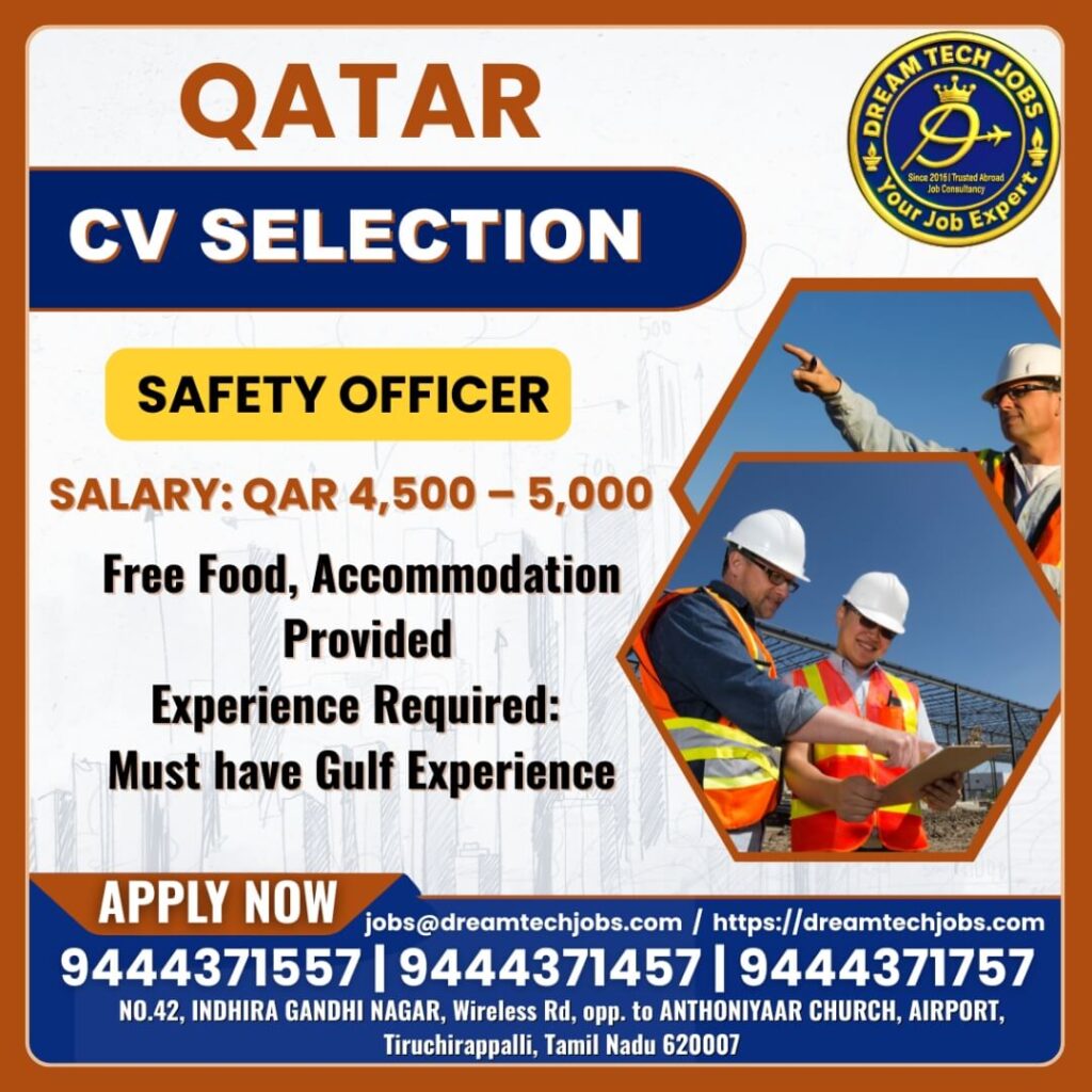 Qatar Safety Officer Jobs 2026 – Latest Gulf Opportunity 1 Qatar Safety Officer Jobs 2026 – Latest Gulf Opportunity
