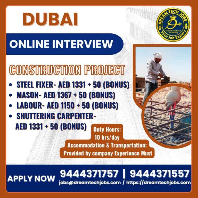 Dubai Construction Jobs 2026