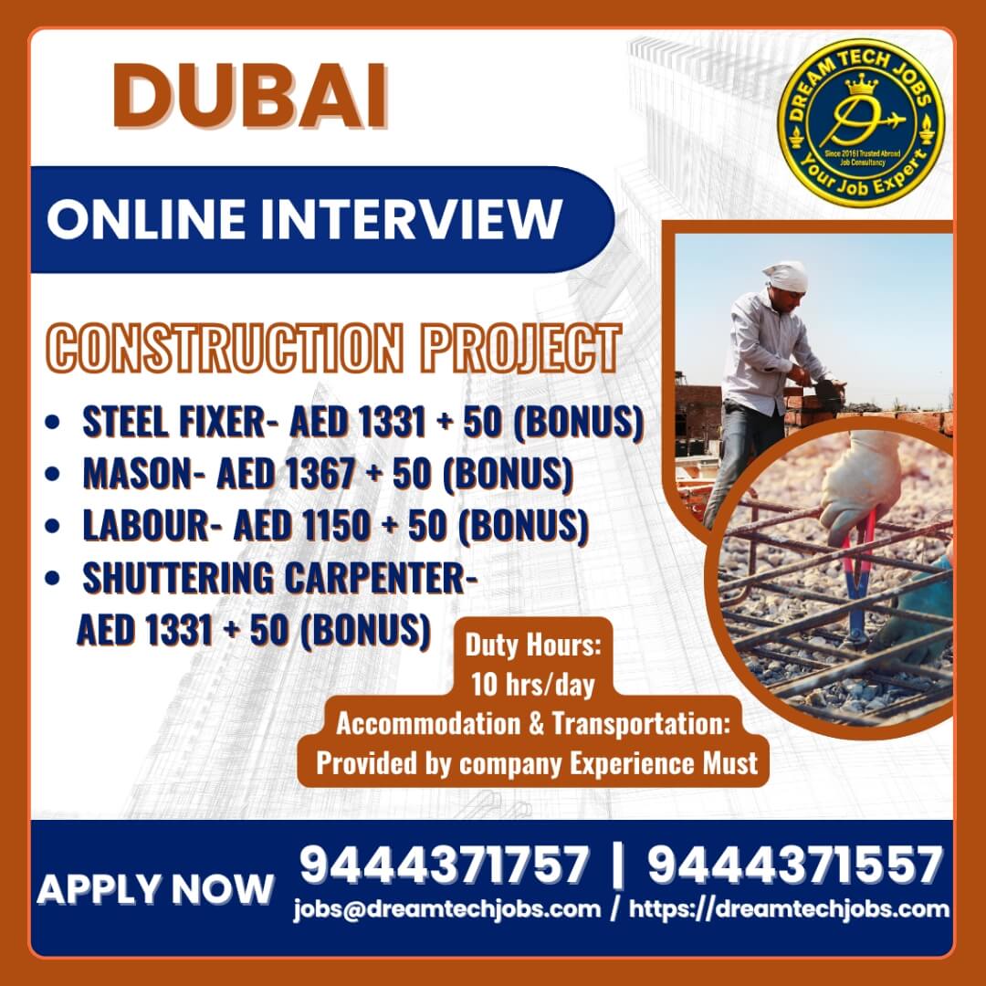 Dubai Construction Jobs 2026