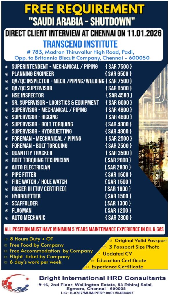 Saudi Arabia Shutdown Jobs 2026 1 Saudi Arabia Shutdown Jobs 2026