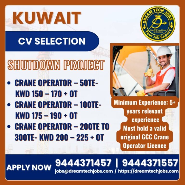 Kuwait Crane Operator Jobs 2026