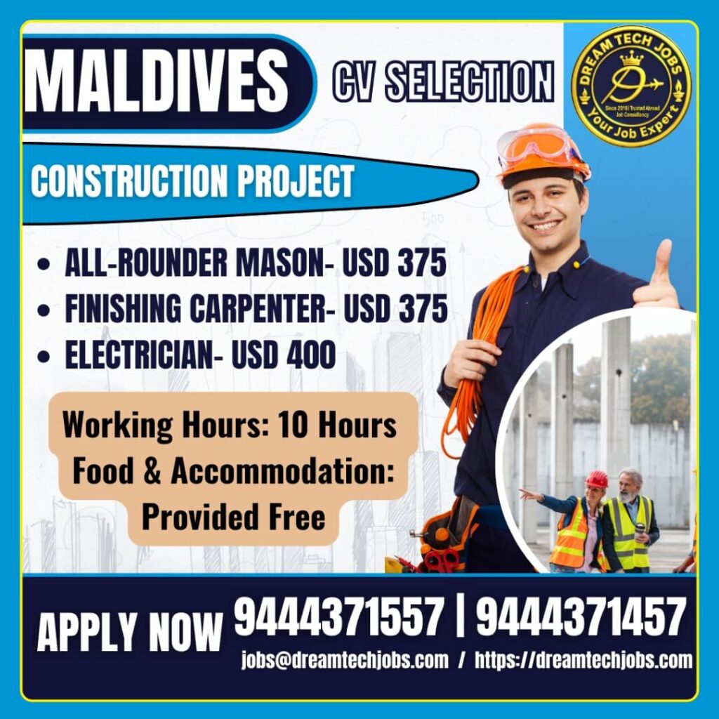 Maldives Construction Project Jobs 2026