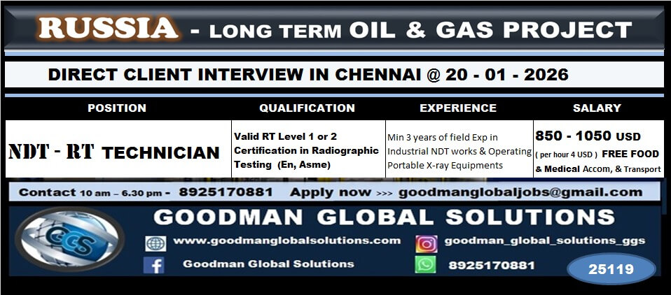 Russia Oil and Gas Project Jobs 2026