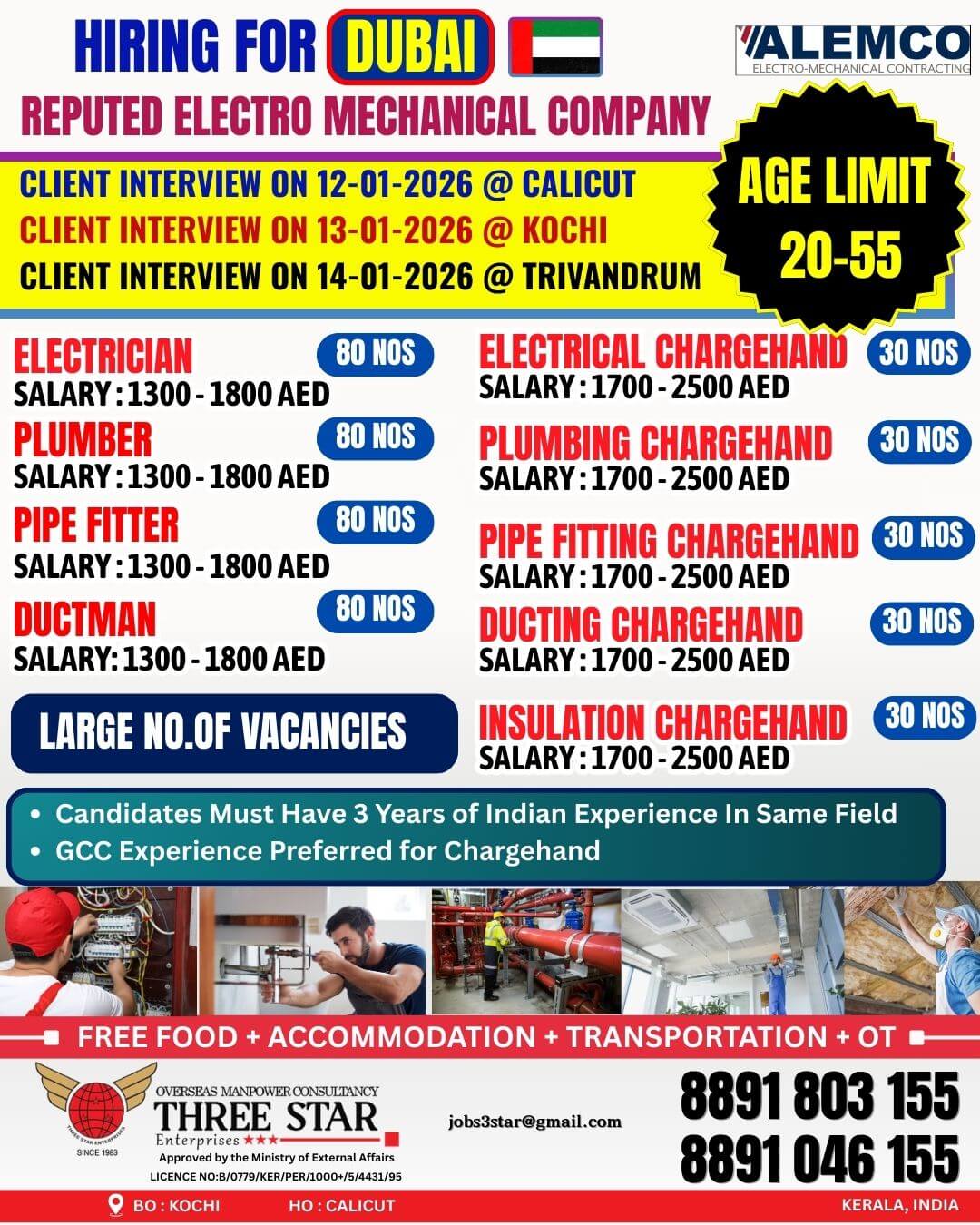 Dubai Electro Mechanical Company Jobs 2026