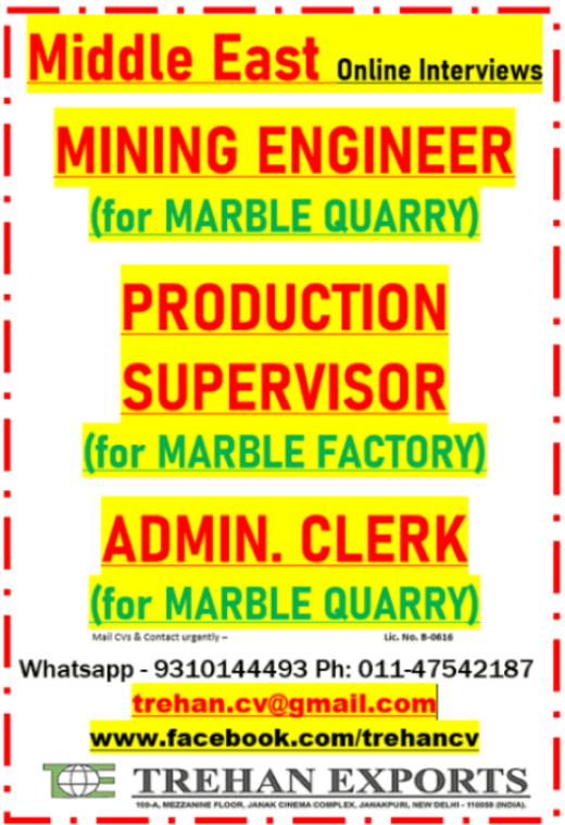 Middle East Mining Engineer Jobs 2026