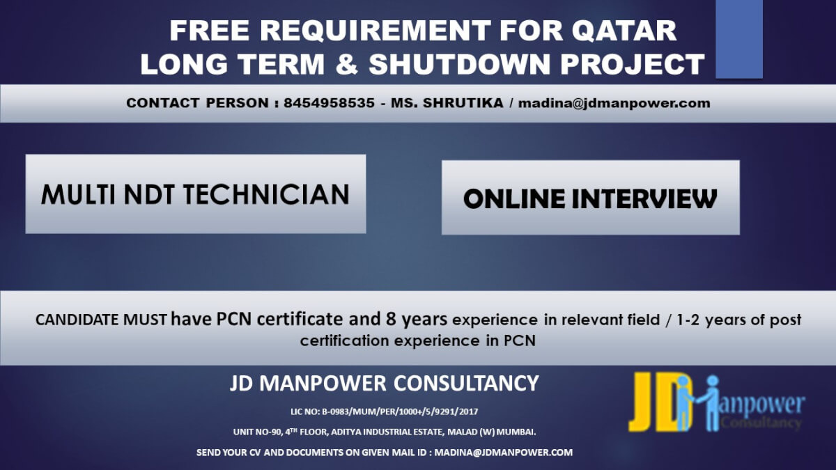 Qatar NDT Technician Jobs 2026