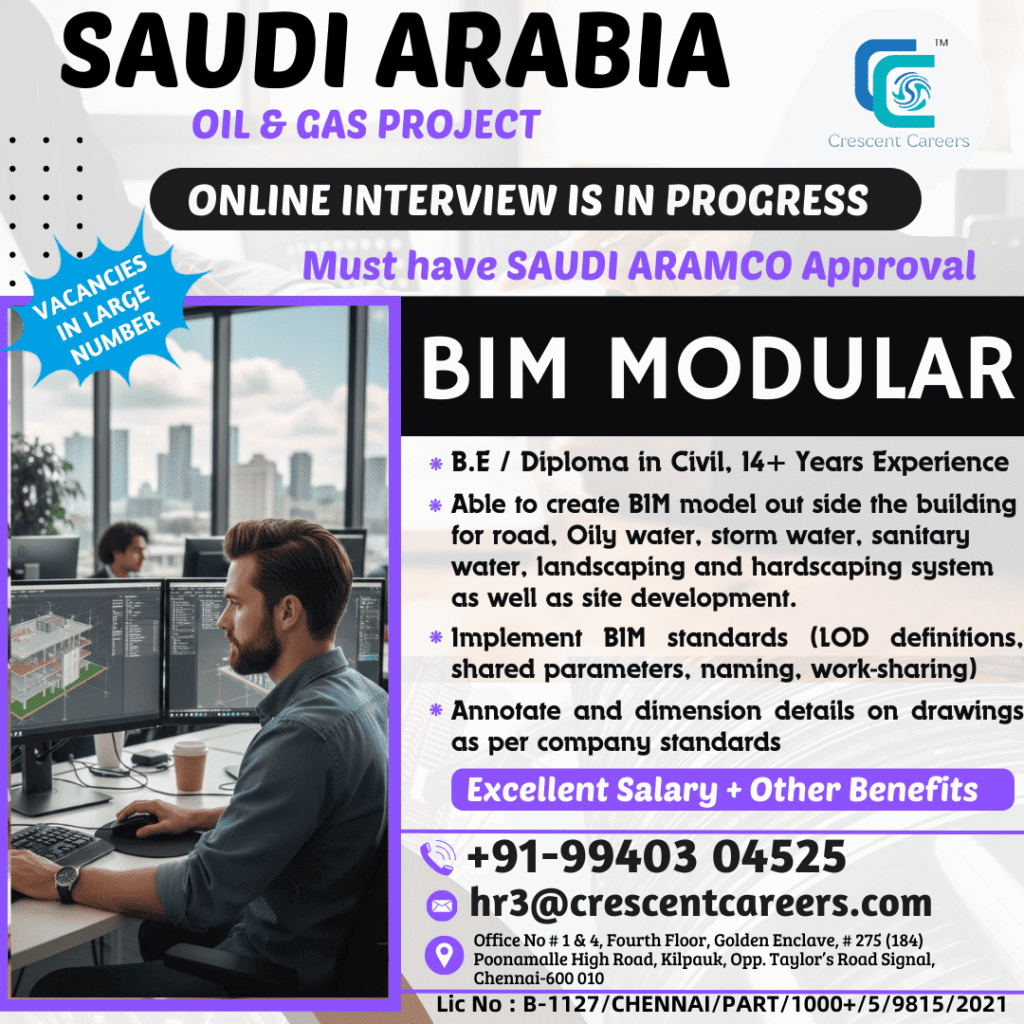 Saudi Arabia BIM Modular Jobs 2026 1 Saudi Arabia BIM Modular Jobs 2026