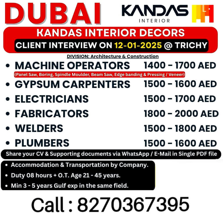 Dubai Interior Jobs 2025