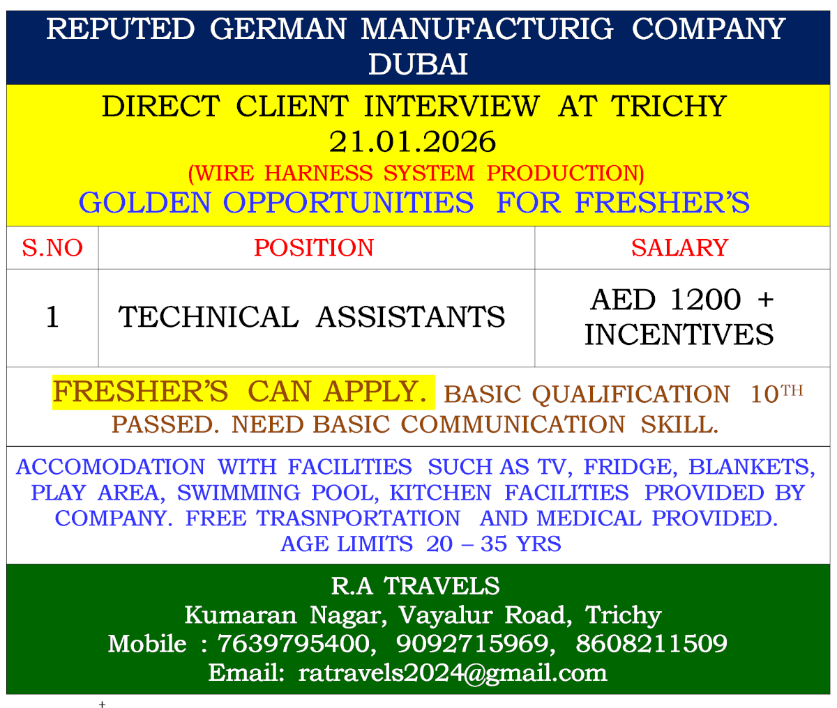 Dubai Manufacturing Company Jobs 2026