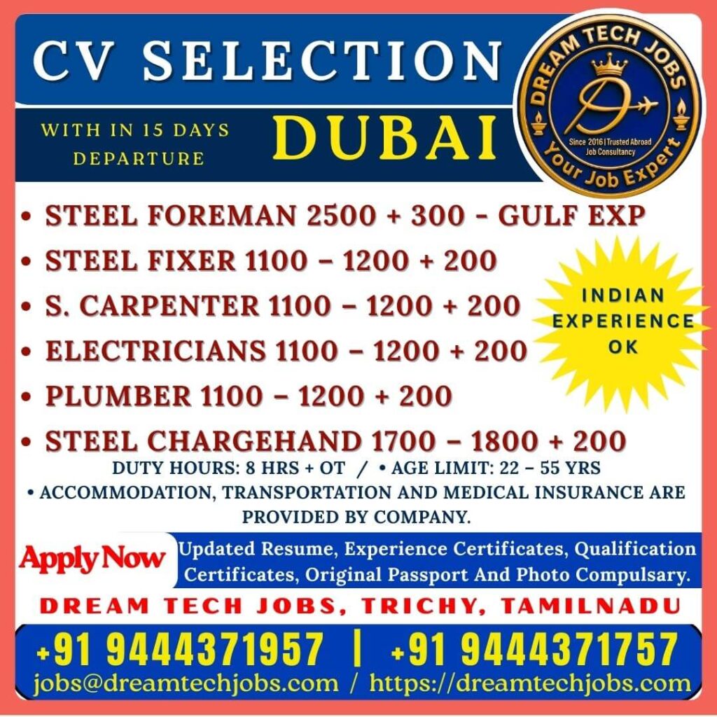 Dubai Construction Jobs 2026