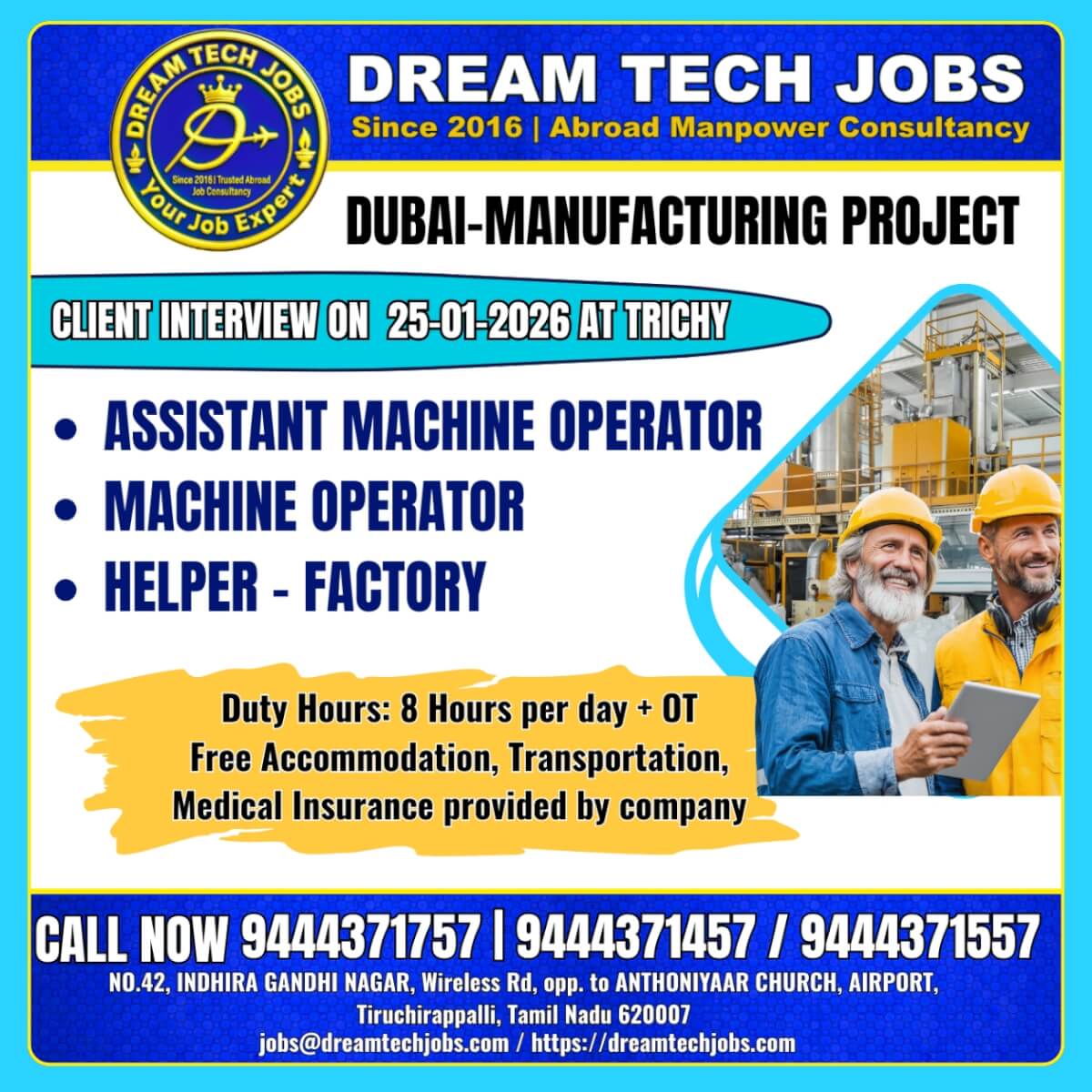 Dubai Manufacturing Jobs 2026
