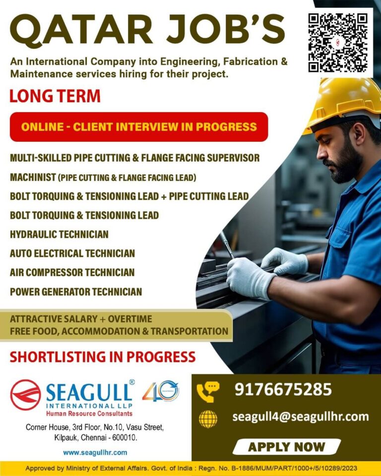 Qatar Jobs 2026: Long-Term Engineering & Maintenance Vacancies