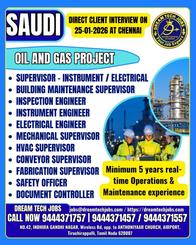 Saudi Oil and Gas Project Jobs 2026