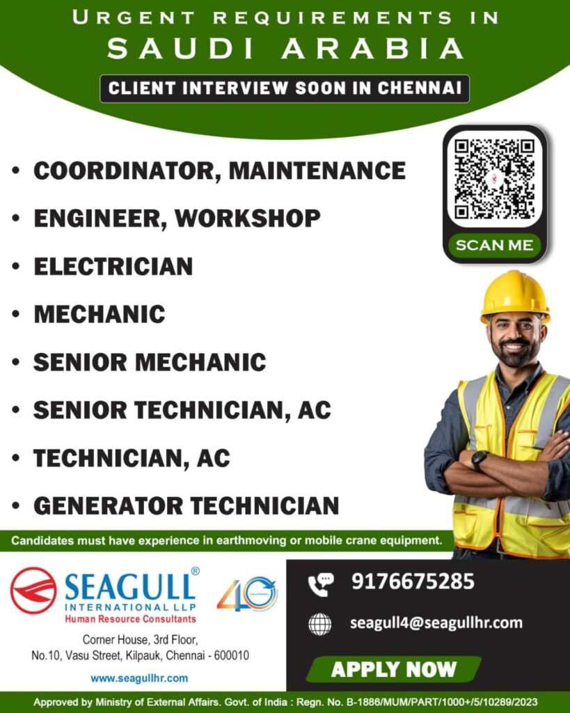 Saudi Arabia Maintenance Jobs 2026