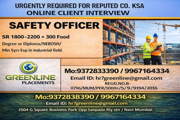 Safety Officer Jobs in Saudi Arabia 2026
