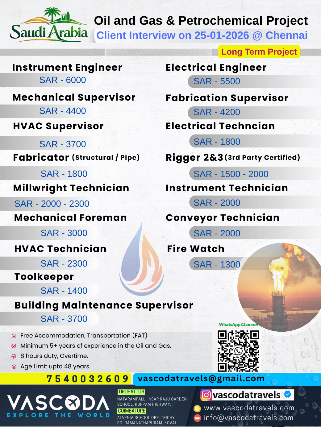 Saudi Arabia Oil and Gas Project Jobs 2026