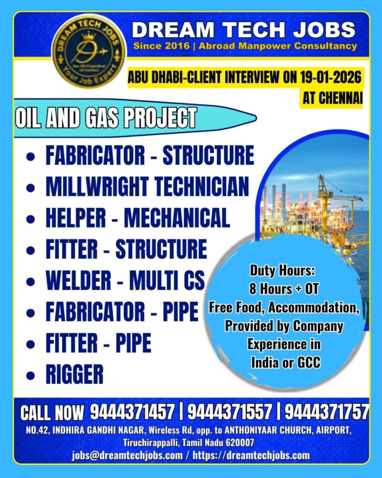 Abu Dhabi Oil and Gas Project Jobs 2026