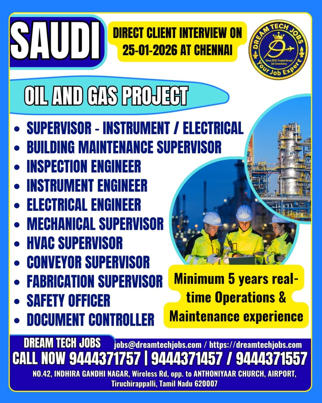 Saudi Oil and Gas Project Jobs 2026 – Latest Gulf Opportunity