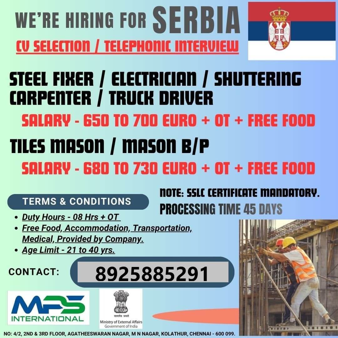 Serbia Construction Jobs 2026