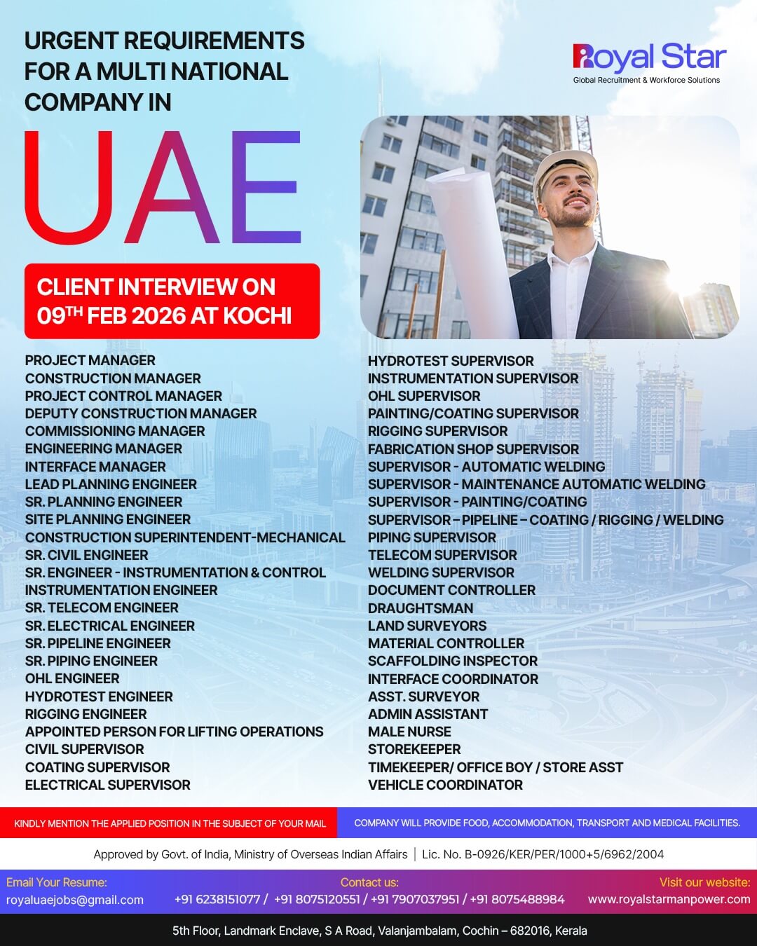 Urgent UAE Job Openings 2026 – Multinational Company