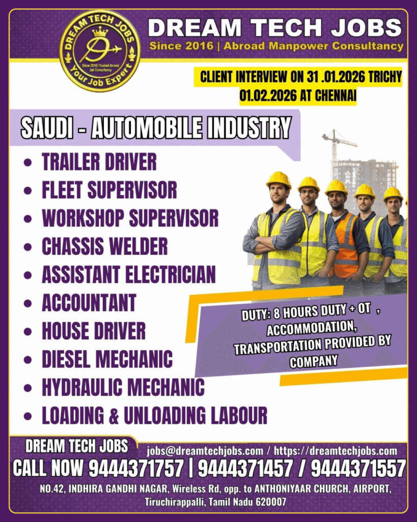 Saudi Automobile Industry Jobs 2026 1 Saudi Automobile Industry Jobs 2026