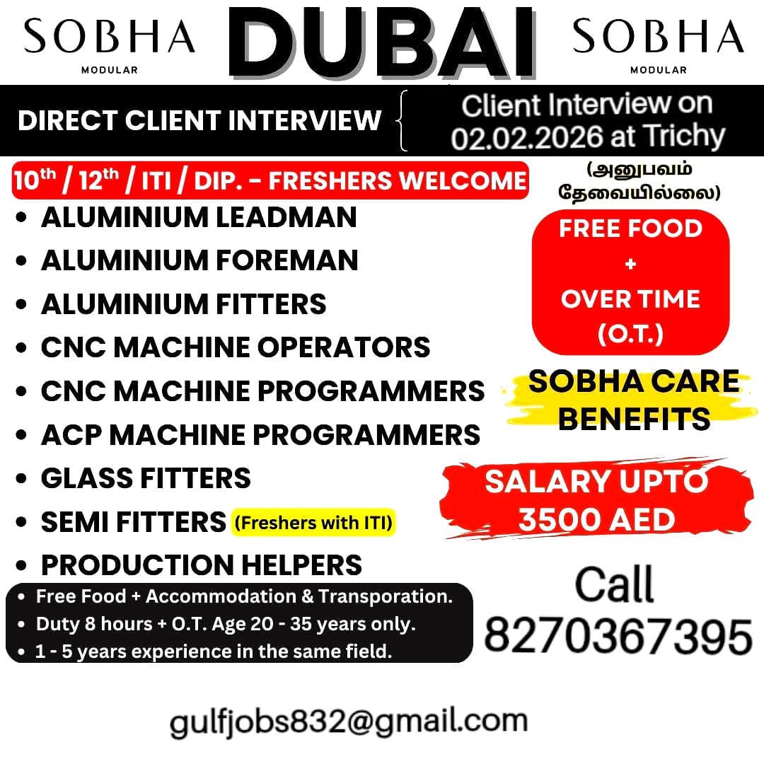 SOBHA Dubai Recruitment 2026
