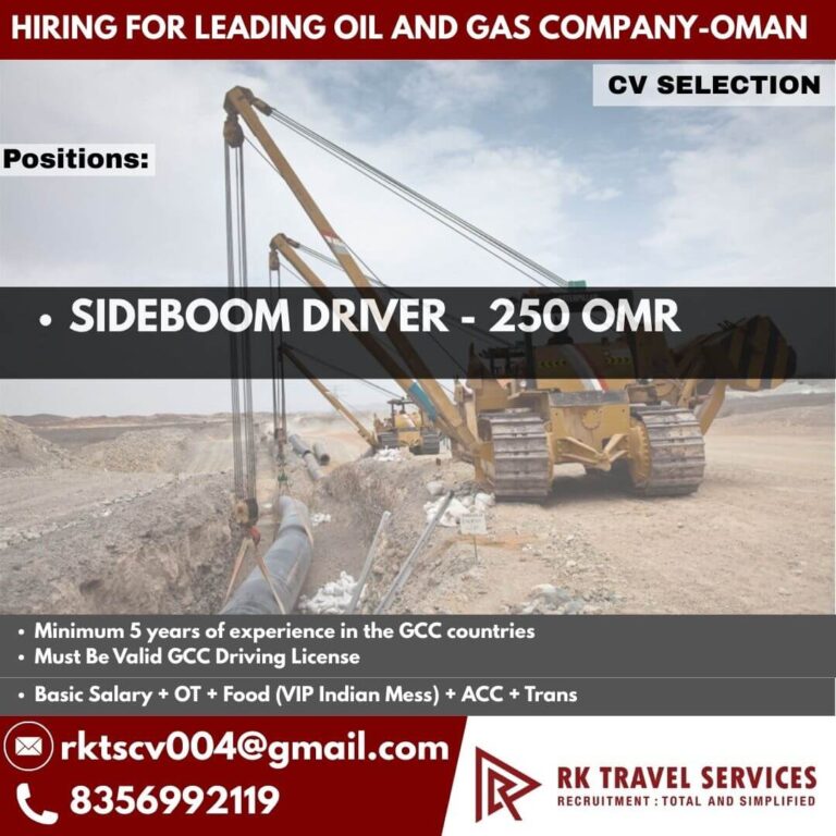 Sideboom Driver Jobs in Oman 2026