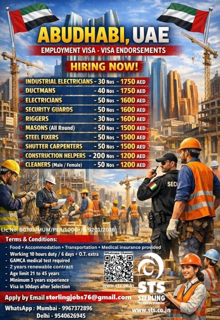 Abu Dhabi Construction Jobs 2026 – Hiring Now in UAE