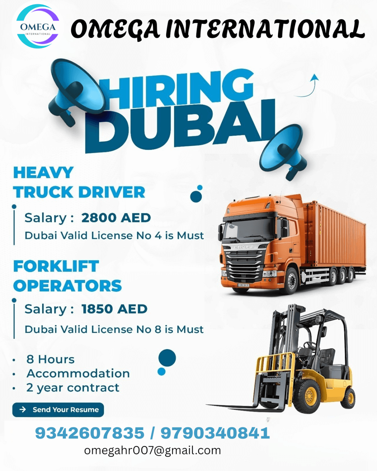 Dubai Heavy Truck Driver Jobs 2026