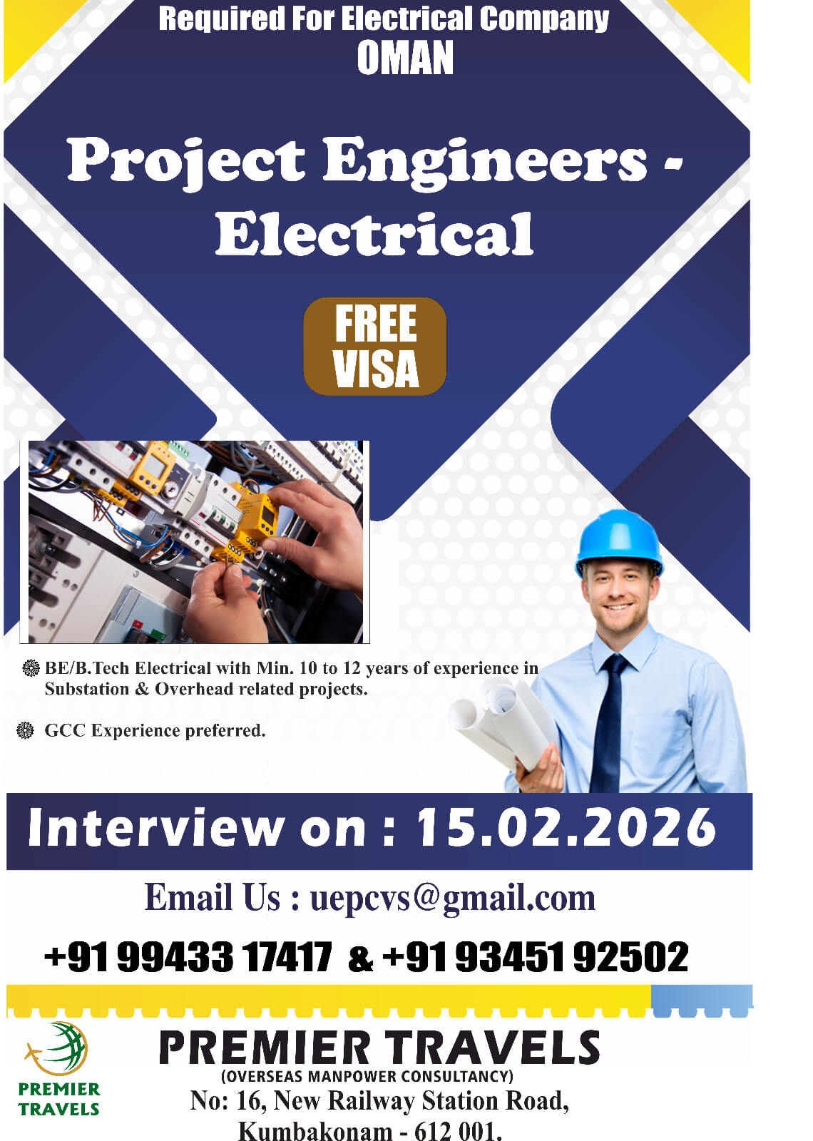 Oman Electrical Project Engineer Jobs 2026