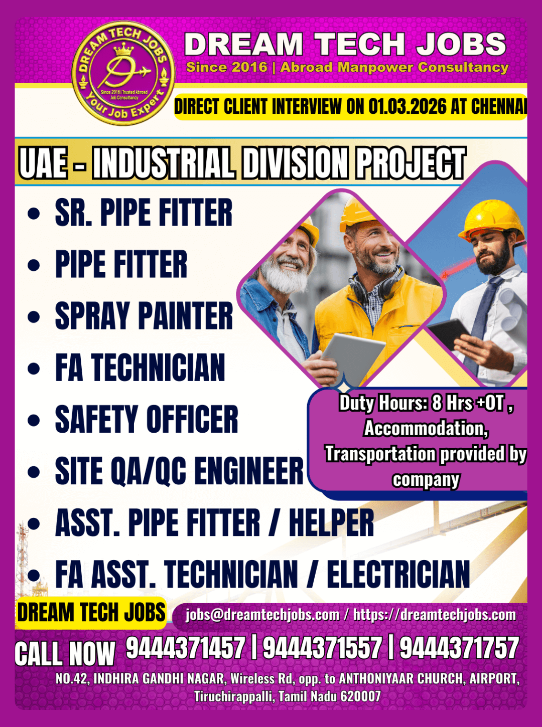 UAE Industrial Division Jobs 2026 