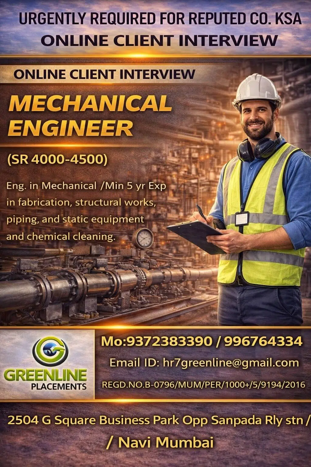 Mechanical Engineer Jobs in Saudi Arabia