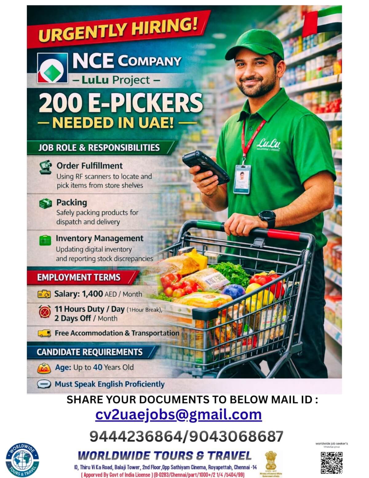 UAE E-Pickers Jobs 2026 – Latest LuLu Project Recruitment