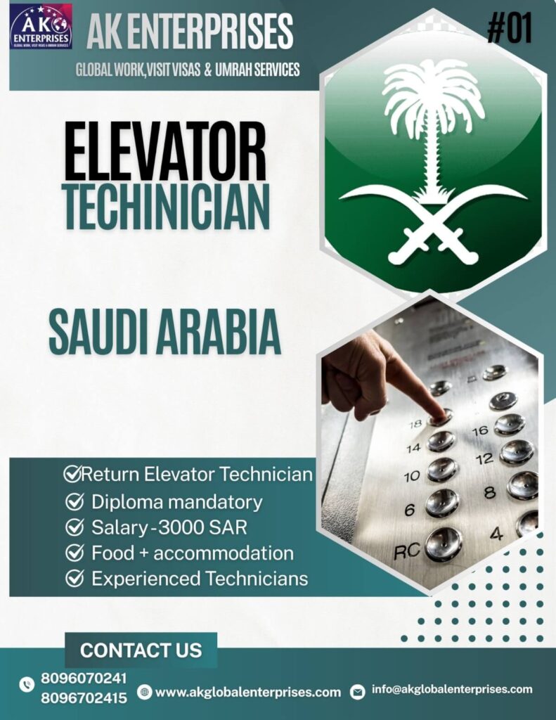 Elevator Technician Jobs in Saudi Arabia 2026
