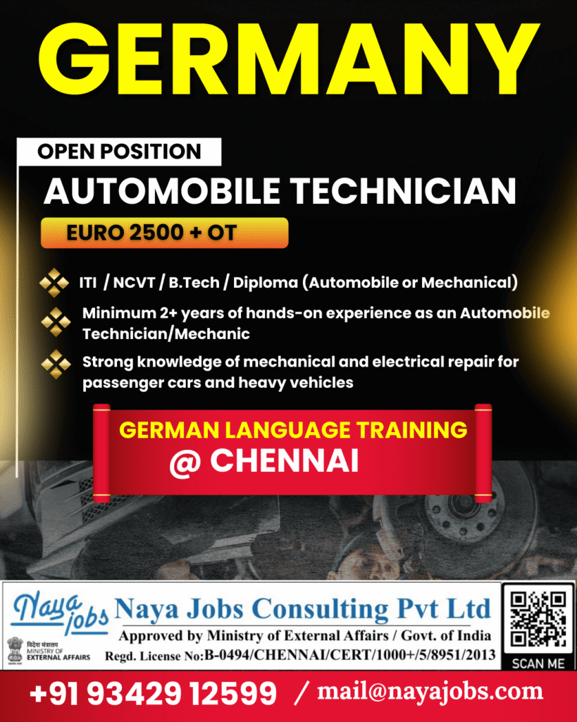 Germany Automobile Technician Jobs 2026