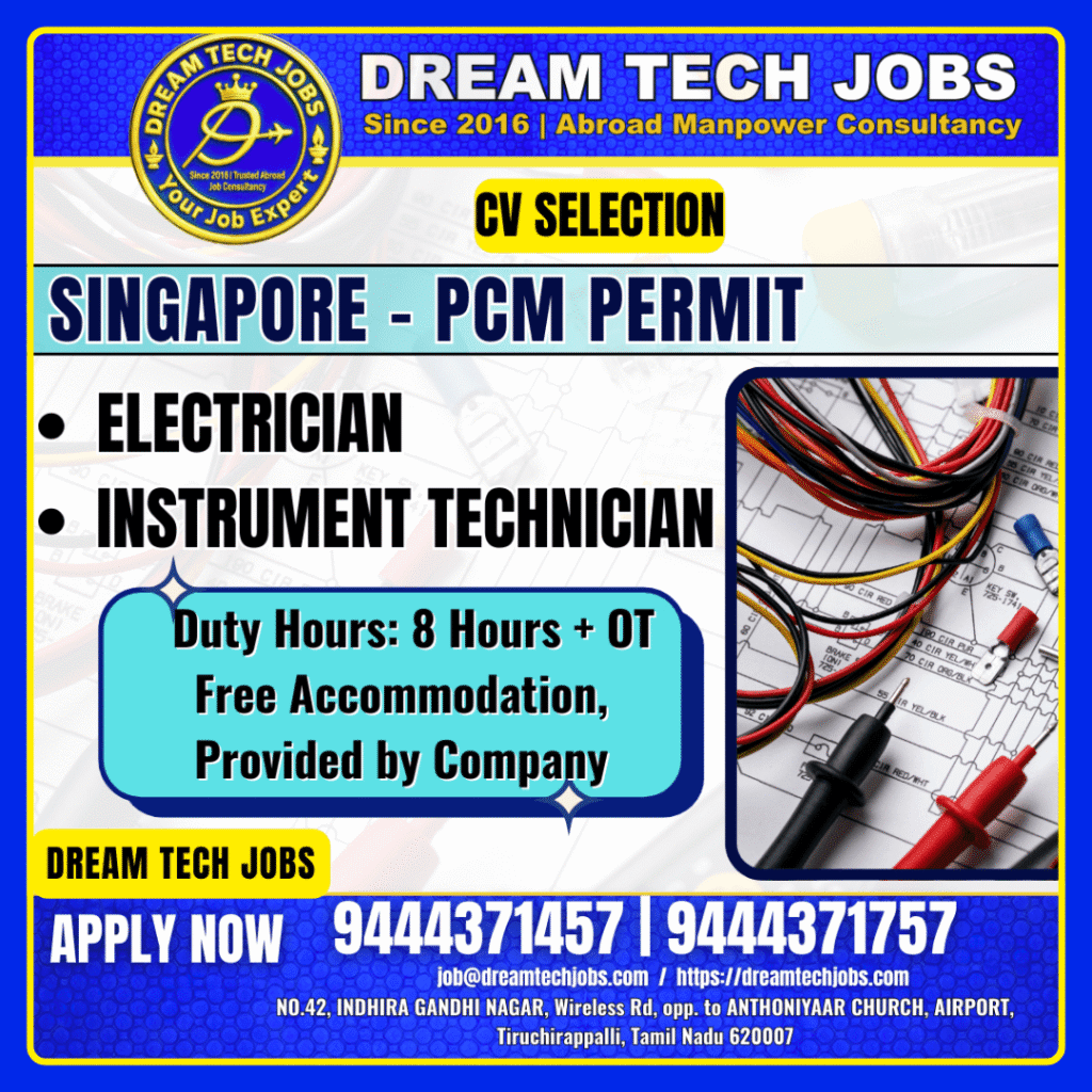 Singapore PCM Permit Jobs 2026 – Apply Now