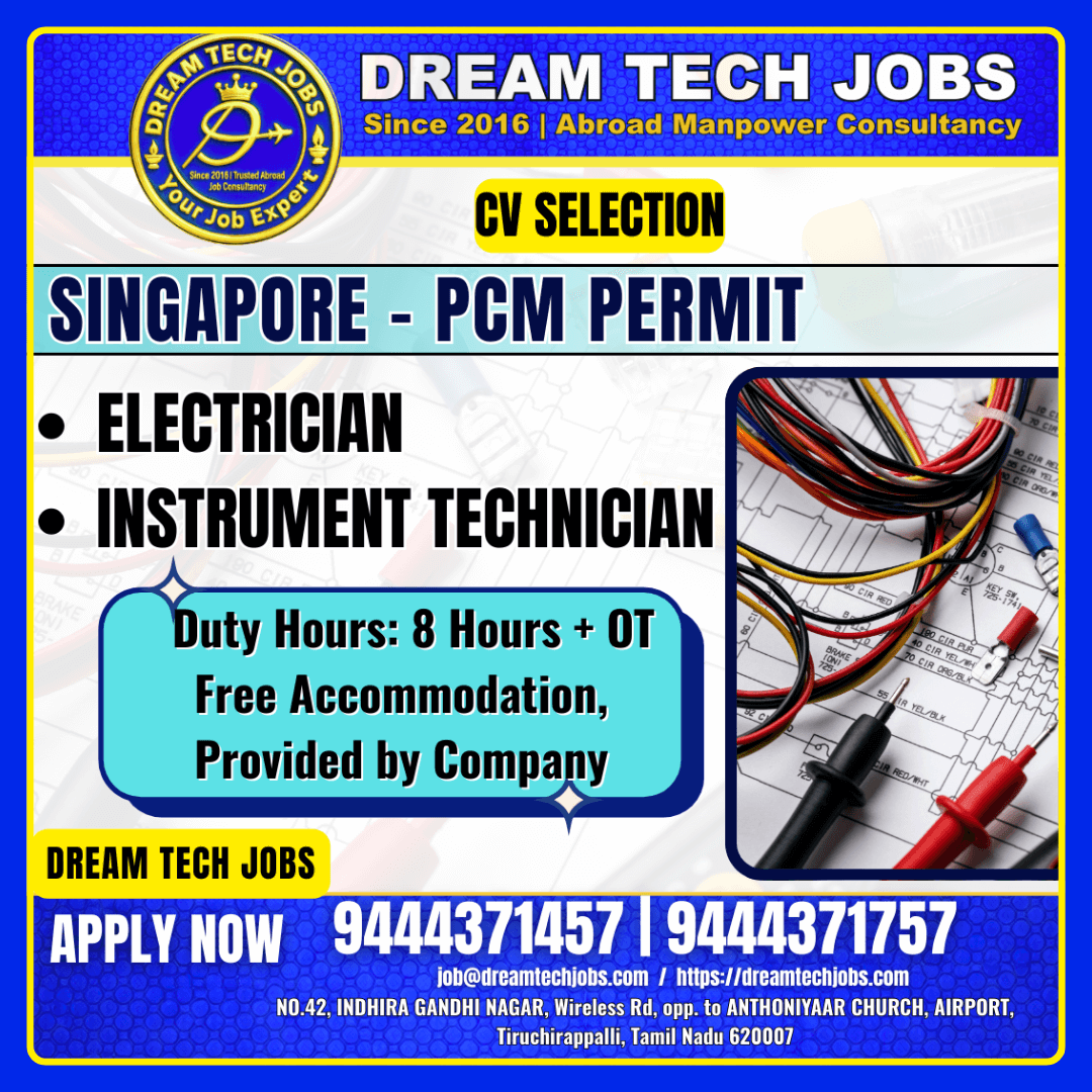 Singapore PCM Permit Jobs 2026 – Apply Now