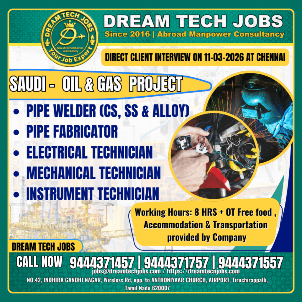 Saudi Oil & Gas Project Jobs 2026