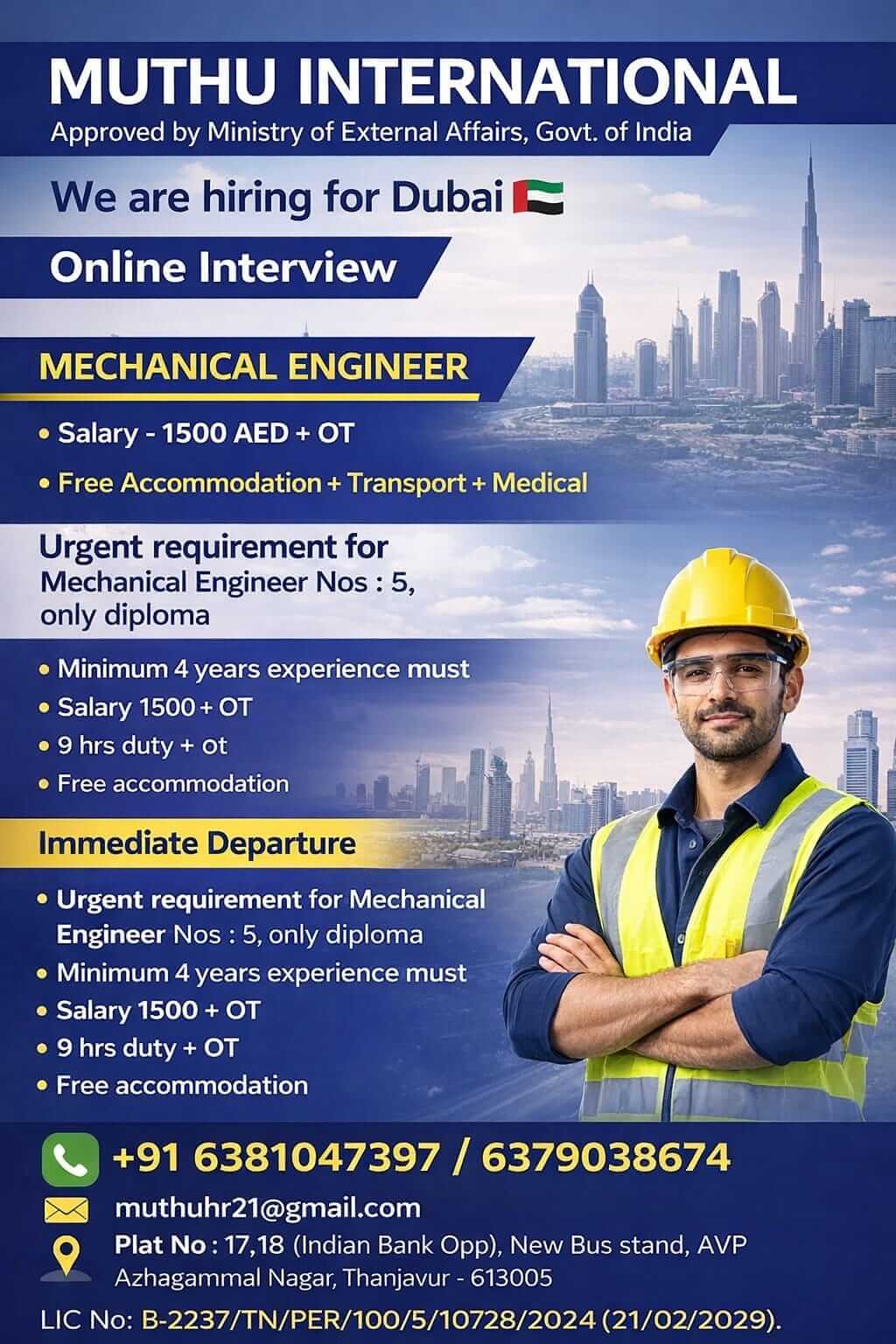 Mechanical Engineer Jobs in Dubai 2026 – Apply Now